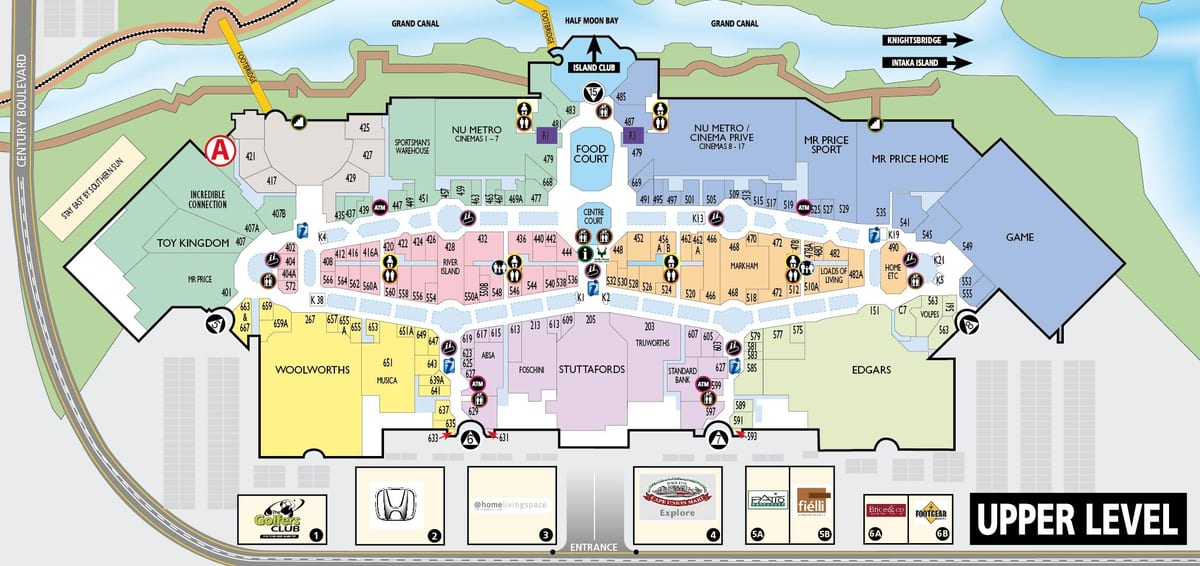 mapa de canle andar mapa Cidade do Cabo
