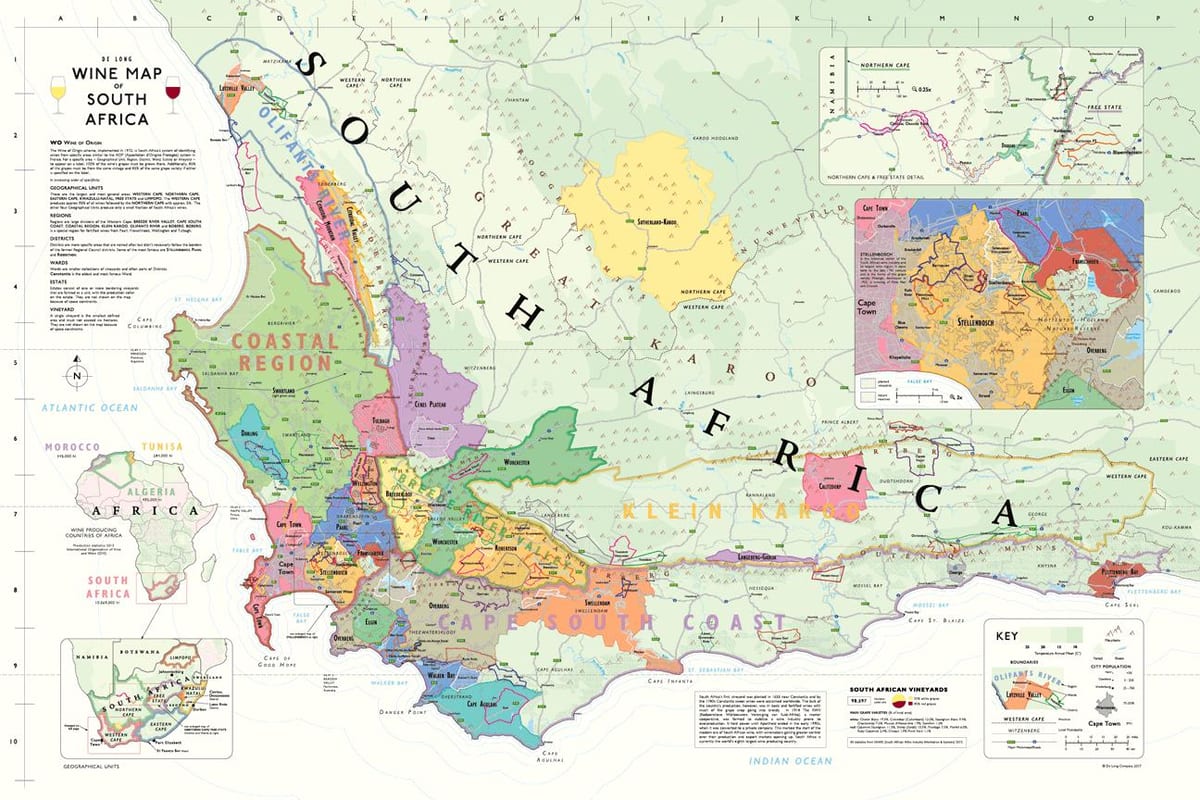 mapa de franschhoek adegas