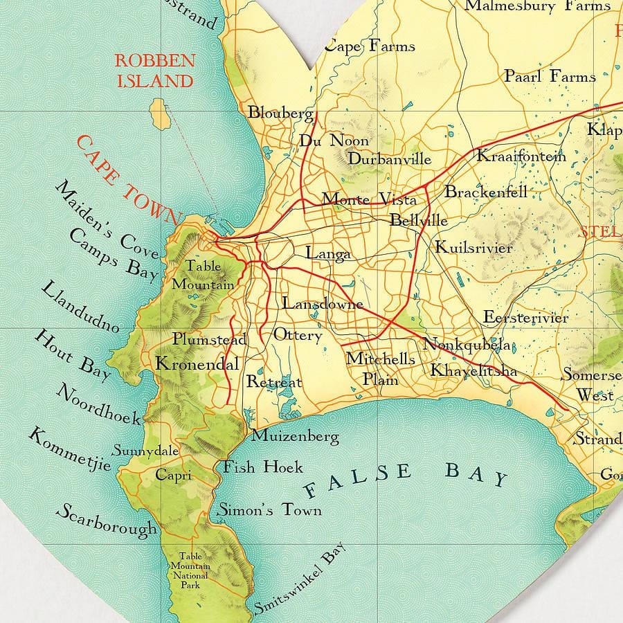 Cidade do cabo mapa de localización