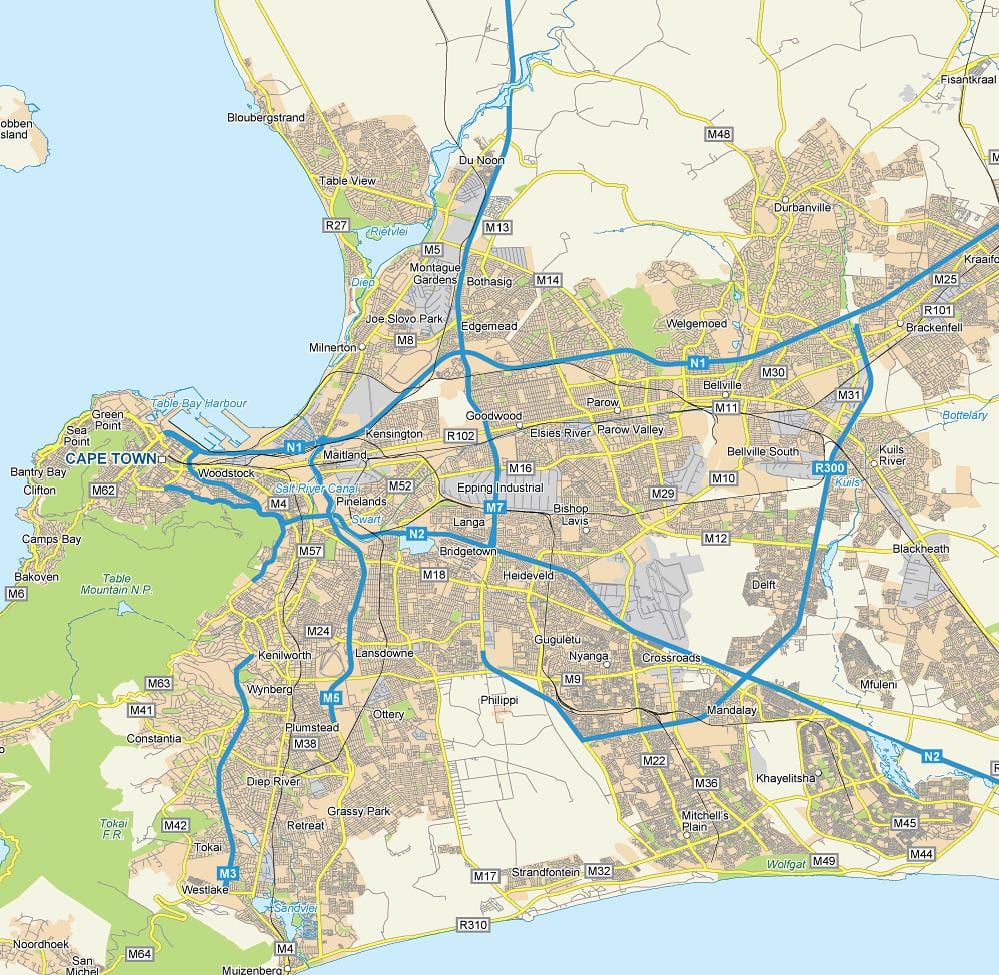 mapa de epping Cidade do Cabo