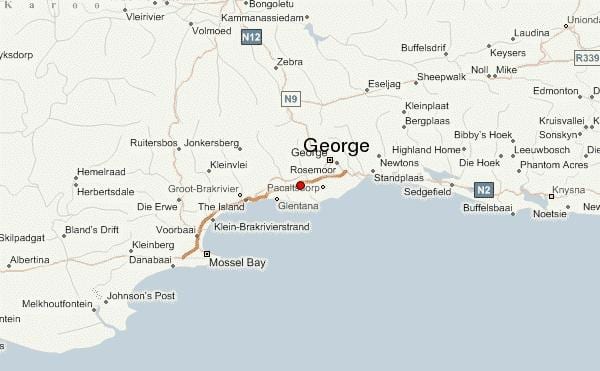 mapa de george Cidade do Cabo
