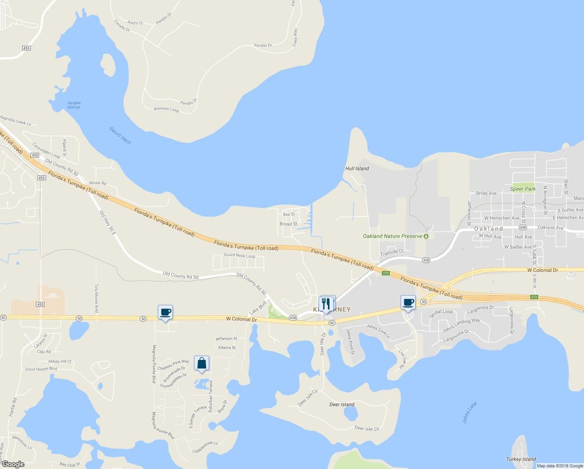 mapa de killarney xardíns