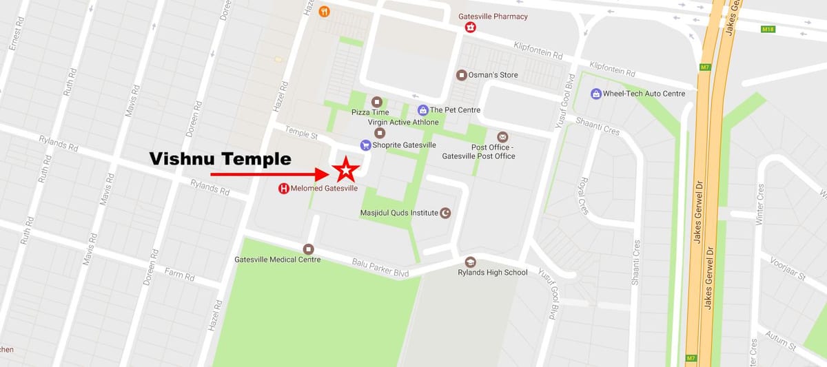 mapa de rylands Cidade do Cabo