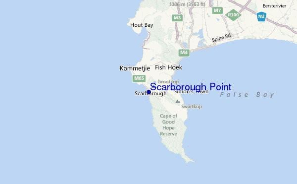mapa de scarborough Cidade do Cabo