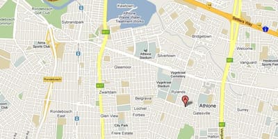 Mapa de athlon Cidade do Cabo