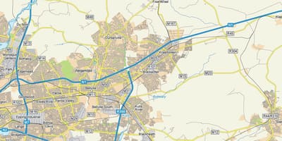 Mapa de brackenfell Cidade do Cabo