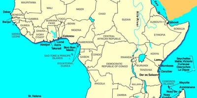 Cabo de áfrica mapa