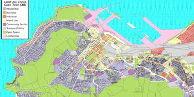 Cbd Cidade do Cabo mapa
