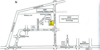 Mapa de cput Cabo Cidade campus