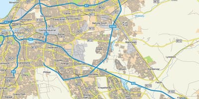 Mapa de delft Cidade do Cabo