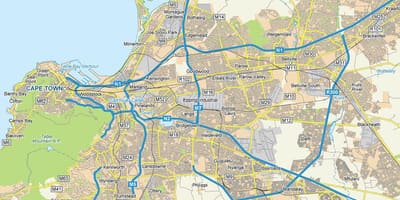 Mapa de epping Cidade do Cabo