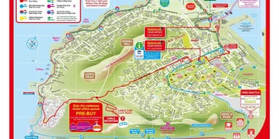 Cidade do cabo hop on hop off autobús mapa