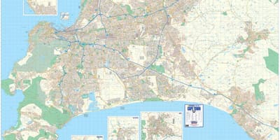 Mapa de mapa de estudo Cidade do Cabo