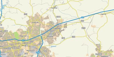 Mapa de kraaifontein Cidade do Cabo