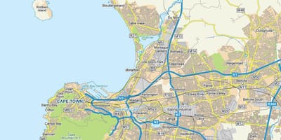Milnerton Cidade do Cabo mapa