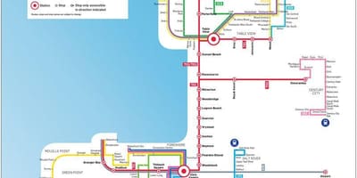 Myciti ruta de autobús mapa