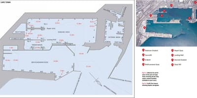 Mapa de porto da Cidade do Cabo