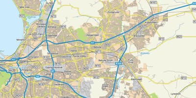 Mapa de rúa mapa de bellville Cidade do Cabo