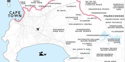 Mapa de richwood Cidade do Cabo 