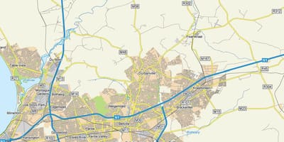 Mapa de uitzicht durbanville