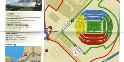 Mapa de verde punto estadio